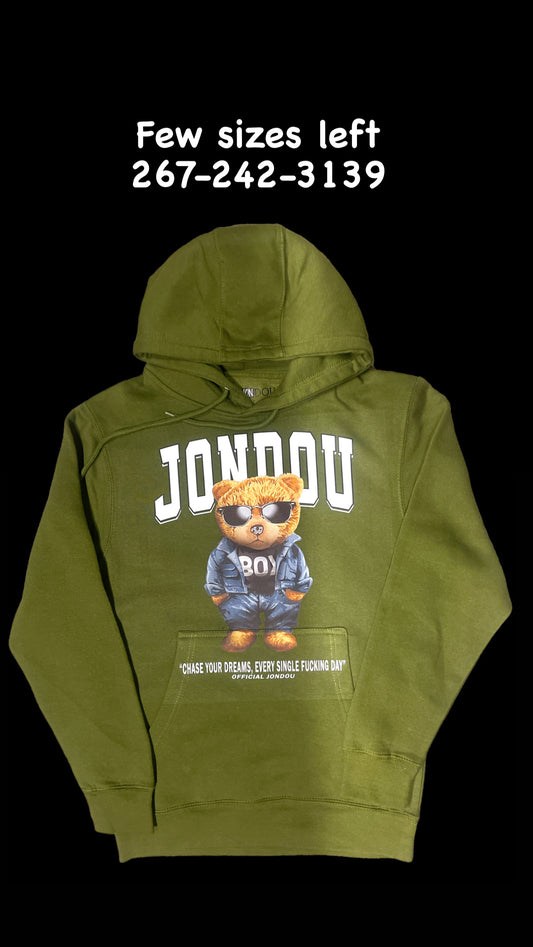 Jondoü Big bear hoodie Green